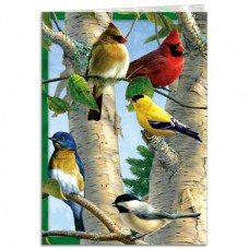 TREE FREE GREETING CARD Favorite Songbirds